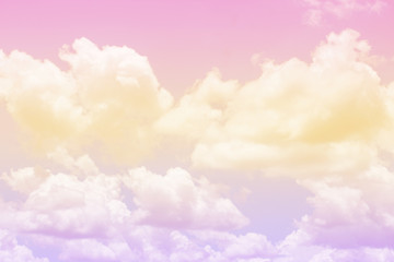 Wall Mural - Cloud and sky with a pastel colored. Nature abstract background