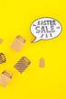 © dvoevnore - Creative Top view holiday Easter Sale Concept