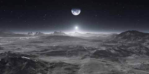 Wall Mural - earth from the moon