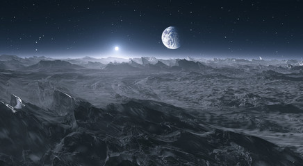 earth from the moon