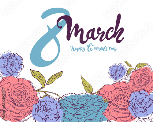 Banner Template For The International Women S Day On White