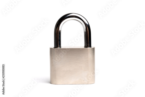 Fotomural Padlock isolated on white background