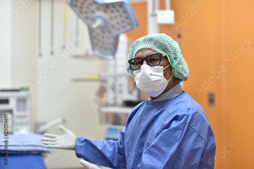 Medical Team Performing Surgical Operation In Modern