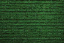 St Patricks Day Green Brick Wall Background.