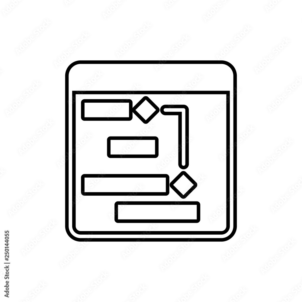 project plan icon. Element of Software development for mobile concept and  web apps icon. Thin line icon for website design and development, app  development Stock Vector | Adobe Stock, image size:1000x1000