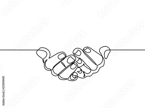 Cuadros en Lienzo continuous line drawing of prayer hand
