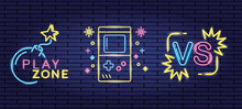 video game neon