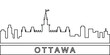 Ottawa detailed skyline icon. Element of Cities for mobile concept and web apps icon. Thin line icon for website design and development, app development