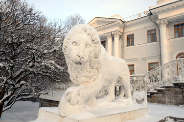 Wall Mural - Statue of lion.