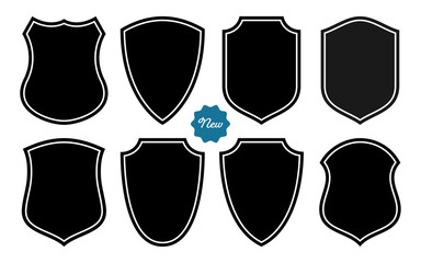 badge shape set vector template