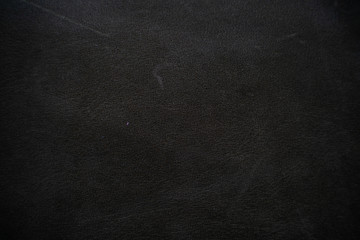 Genuine real black leather background