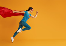 Woman In Superhero Costume