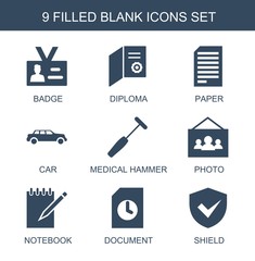 Aufkleber - blank icons