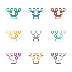 Sticker - family structure icon white background