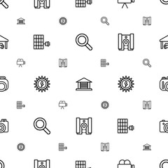 Wall Mural - detail icons pattern seamless white background