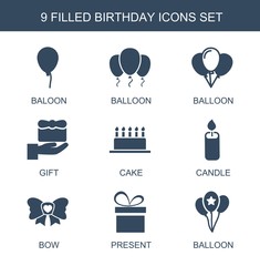Sticker - birthday icons