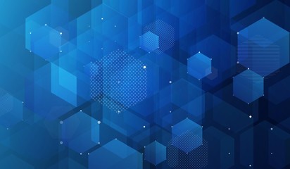 Wall Mural - abstract shine geometric background