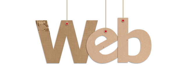 Wall Mural - website text in white background