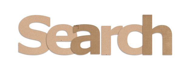 Wall Mural - search text in white background