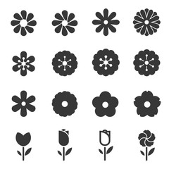 Poster - flower icon vector