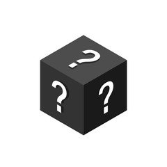 Canvas Print - Secret product icon. Black box. Clipart image isolated on white background
