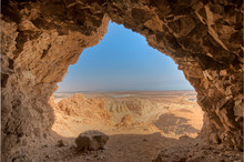 Desert Seen From Cave