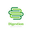 Healthy digestion vector logo