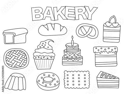 Bakery Coloring Pages Clipart Clipartmag Sketch Coloring Page