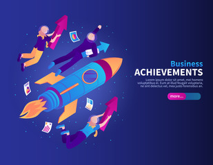 Business Achievements Color Background
