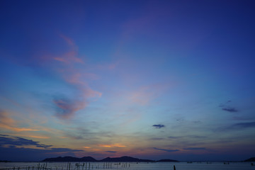 Wall Mural - beautyful sky on twilight time