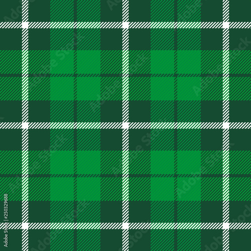 Materiał do szycia St. Patricks Tag Tartan Plaid. Schottische Käfig