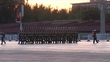 View Of Army Parade In Tiananmen Square In Beijing China