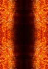 Canvas Print - unique religious artistic abstract glorifying fiery energetic artwork background