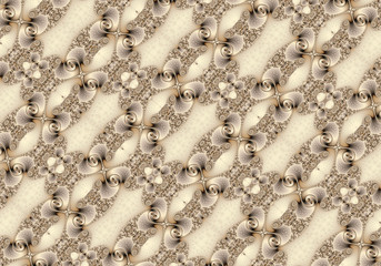 Canvas Print - abstract computer generated unique smooth bright colorful fractal patterns background