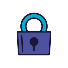 padlock secure protection isolated icon