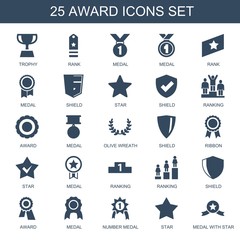 Wall Mural - 25 award icons