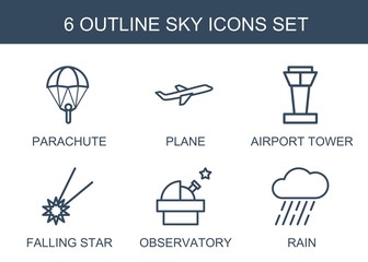 Wall Mural - sky icons