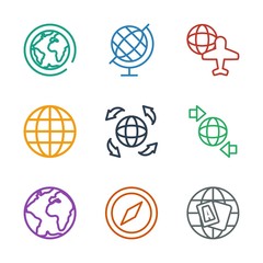 Sticker - geography icons