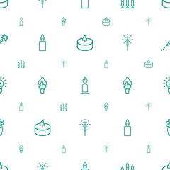 Poster - glow icons pattern seamless white background