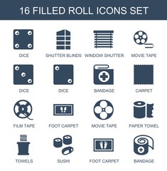 Wall Mural - roll icons