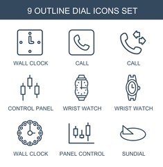Wall Mural - dial icons