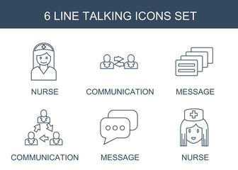 Sticker - 6 talking icons