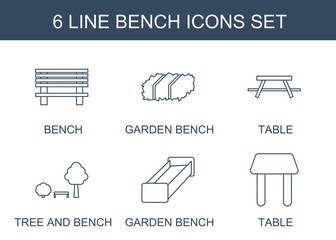 Aufkleber - bench icons