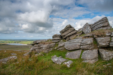 Rough Tor is a tor on Bodmin Moor, near St Breward, Cornwall, UK. The Summit is 1313 ft above mean sea level and therefore the second highest point in Cornwall.