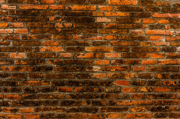 Poster - Old red brick wall background.