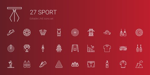 Sticker - sport icons set