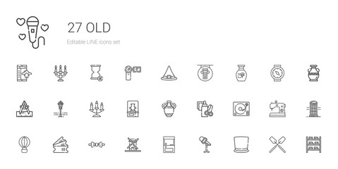 Sticker - old icons set