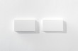 © LIGHTFIELD STUDIOS - top view of empty cards on white background