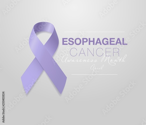 Cuadros en Lienzo Esophageal Cancer Awareness Calligraphy Poster Design