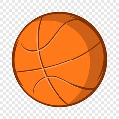 Wall Mural - Basketball ball icon in cartoon style isolated on background for any web design 